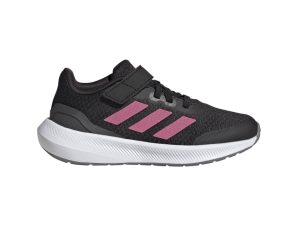 adidas – Run Falcon 3.0 Elastic Lace Top Strap Shoes – CBLACK/PULMAG/GRESIX