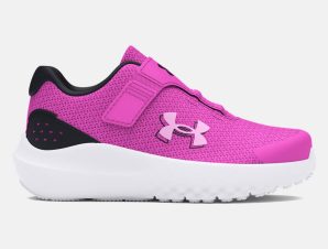 Under Armour – Παπούτσια Running Βρεφών Κοριτσιών UA Surge 4 Ac – Vivid Magenta/Black/Stellar Pink