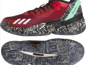 Adidas D.O.N. Issue 4 IF2162 Χαμηλά Μπασκετικά Παπούτσια Better Scarlet / Core Black / Off White