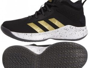 Adidas Αθλητικά Παιδικά Παπούτσια Μπάσκετ Cross Em Up 5 K GX4790 Core Black / Gold Metallic / Cloud White