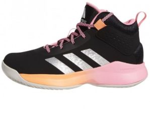 Adidas Αθλητικά Παιδικά Παπούτσια Μπάσκετ Cross Em Up 5 K GX4793 Core Black / Silver Metallic / Beam Pink