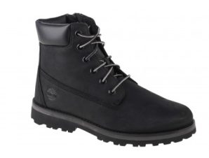 Timberland Courma Δερμάτινα Παιδικά Αρβυλάκια με Φερμουάρ Μαύρα A28W9